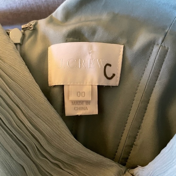 J.crew Heidi Silk Bridesmaid Dress in dusty shale green - Picture 6 of 8